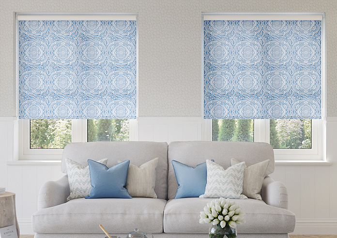 Tribe Mandala, Sapphire Blue - Twist&Fit Roller Blind - Image 3